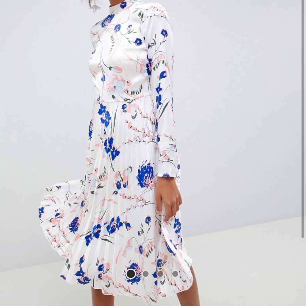 ASOS PLEATED MIDI DRESS